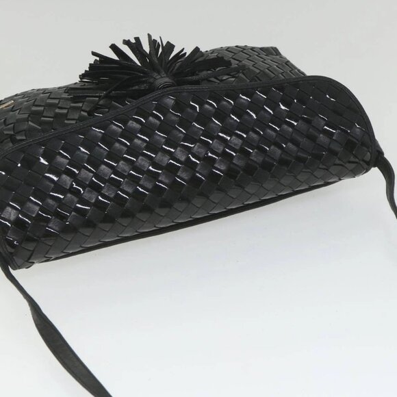 BALLY Shoulder Bag Leather Black Auth bs9690 - Picture 7 of 16